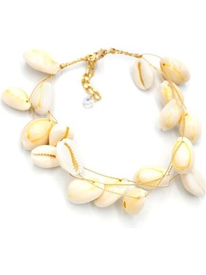 ModaSize Deniz Kabuğu Halhal - Beyaz