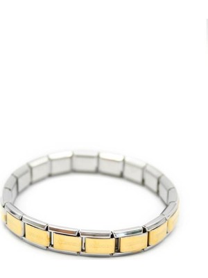 ModaSize Lastikli Çelik Bilezik - Altın