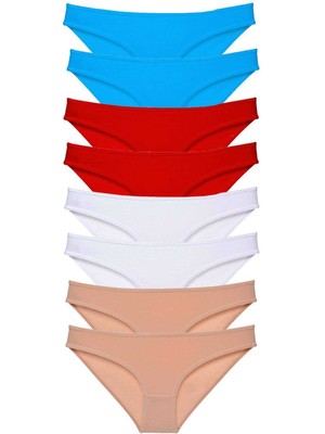 ModaSize 8 Adet Süper Eko Set Likralı Kadın Slip Külot 529