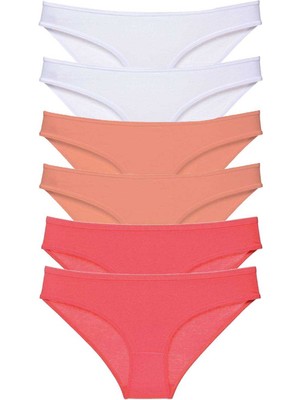 ModaSize 6 Adet Süper Eko Set Likralı Kadın Slip Külot 551