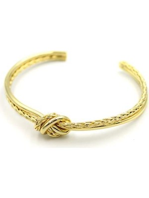 ModaSize Örgü Bilezik - Altın