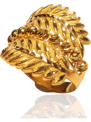 HAKAN GÜLER KUYUMCULUK  8 Ayar Altın Dorika Toplu Yüzük – 3,20 Gram | 22 Ayar Görünümlü Şık Tasarım