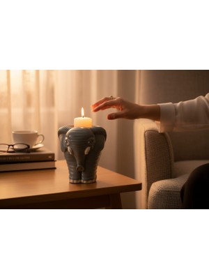 Kelebek Rüyası Sanat Atölyesi Dekoratif Fil Obje,kalemlik,skulent Saksı,mumluk