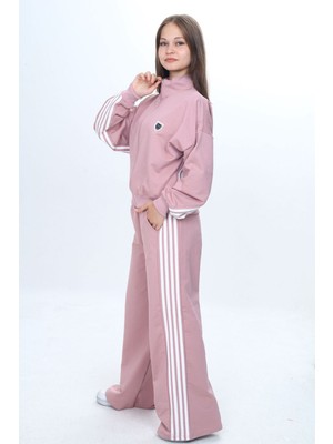 Pantulux Kız Çocuk %100 Pamuk Oversize Alt&üst Uzun Kol Eşofman TAKIMI-183-EŞT-2023