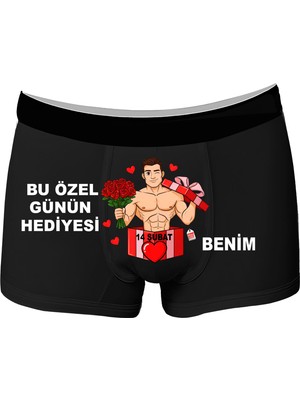Onudabunuda Baskılı Erkek Boxer Sevgililer Günü Tamalı Paket Desenli Komik Eğlenceli Mizahi Esprili Pamuklu Likralı Rahat Kesim