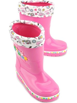 Gezer 00678 Kız Çocuk Termal Astarlı Su Yağmur Geçirmez Çizme