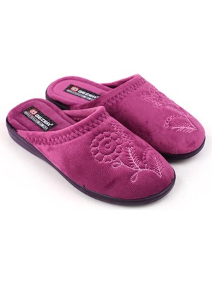 Gezer 14520 Cırtlı Çıkarılabilir Taban Günlük Kadın Ev-Halı Terliği