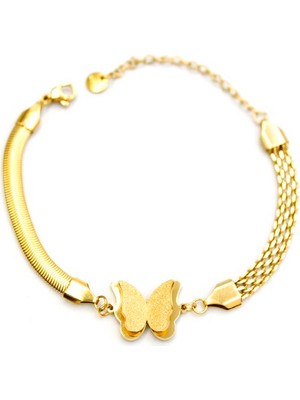 ModaSize Kelebek Bileklik - Altın