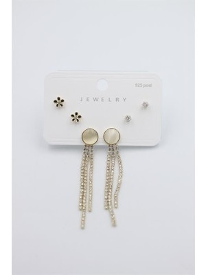 ModaSize Çoklu Set Küpe - Altın