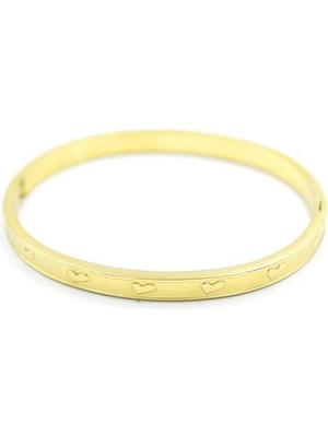 ModaSize Kalp Bilezik - Altın