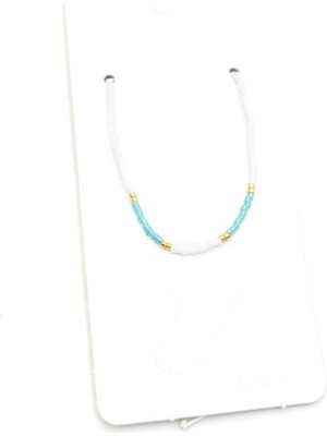 ModaSize Kum Boncuk Halhal - Beyaz