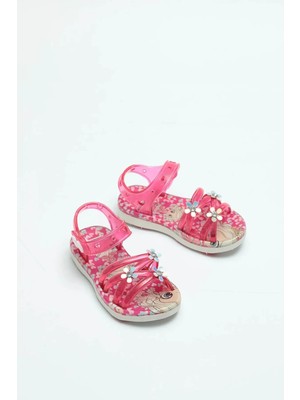 Gezer 00105 Yazlık Kaydırmaz Taban Kız Bebe Sandalet