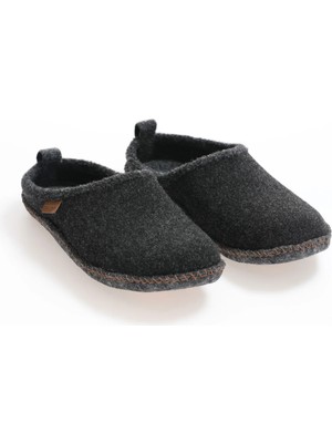 Gezer 13653 Erkek Keçe Rahat Sessiz Taban Hafif Ev Halı Misafir Terliği