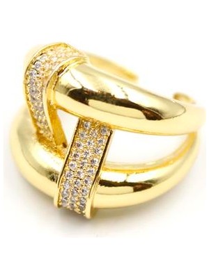 ModaSize Taşlı Yüzük - Altın