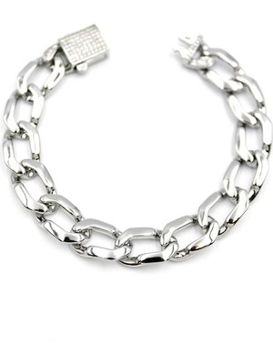 ModaSize Zincir Gurmet Bileklik - Gümüş