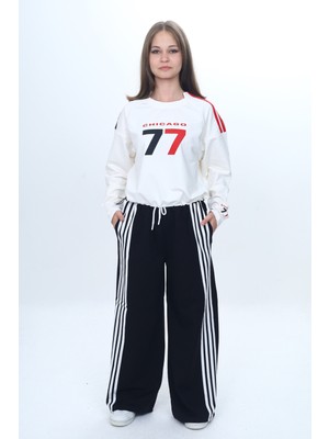 Pantulux Kız Çocuk %100 Pamuklu Alt&üst Eşofman TAKIMI-EŞT-0035-372-EŞT-2035