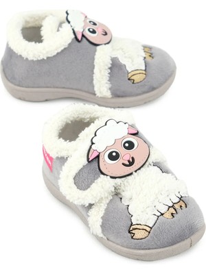 Gezer Unisex Çocuk Bebe Cırtlı Ayarlanabilir Günlük Okul Kreş Panduf Ayakkabı