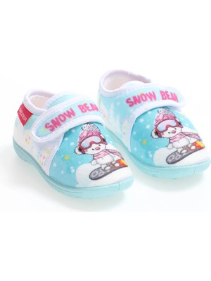 Gezer 03205 Kız Çocuk Günlük Cırtlı Panduf Ev Kreş Ayakkabı