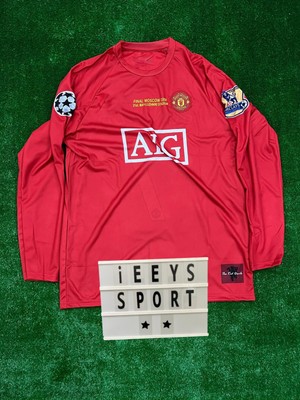 Cristiano Ronaldo Uzun Kol 2008 Sezonu Nostalji Manchester United Kırmızı Renk Forma / Retro Ronaldo Forma