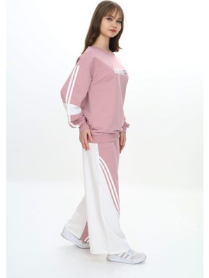 Pantulux Kız Çocuk %100 Pamuk Oversize 2 Iplik Garnili Alt&üst Eşofman TAKIM-EŞT-2015