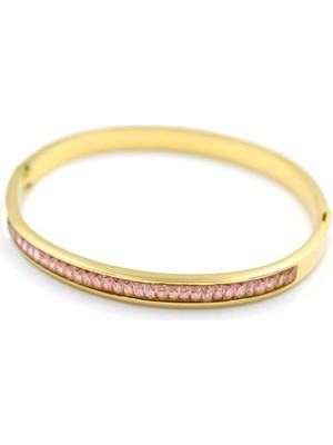 ModaSize Baget Taşlı Bilezik - Pembe