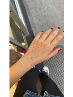 ModaSize Çoklu Zincir Şahmeran - Gümüş