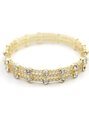 ModaSize Zirkon Taşlı Bilezik - Altın