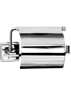 Drom Luxe Geniş Kap Kağıtlık Krom 101045