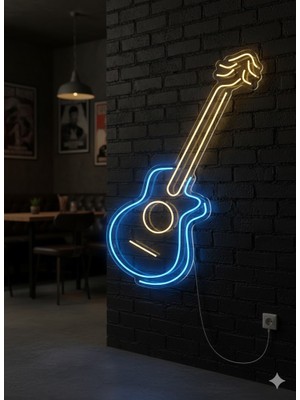 Neonled Gitar Işıklı Figür (104X40 Cm)