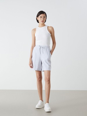 Lc Waikiki Yeni Sezon Beli Lastikli Kadın Şort