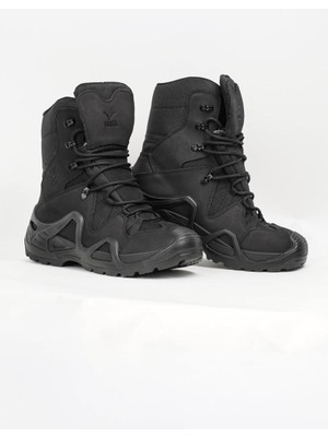 1490 Vogel Fermuarsız Waterproof Siyah Askeri Bot