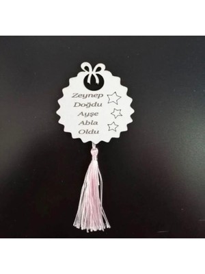 Güven Ahşap Minimal Yeni Doğan Bebek Hediyelik Magnetleri