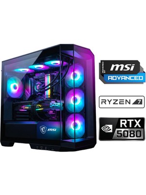 Xaser Velox X670 Ryzen 7 9800X3D 64GB Ddr5 Ram 2tb M.2 Nvme SSD 16GB RTX5080 Sıvı Soğutmalı Msı Oyuncu Oem Paket