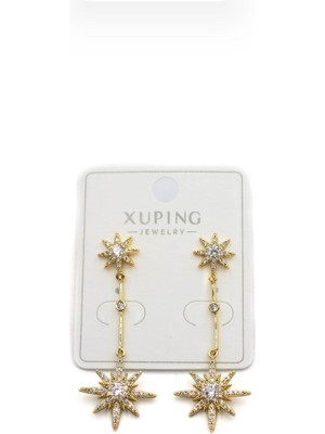 Ares 01 Store Çelik Xuping Kuzey Yıldızı Küpe – Işıltılı ve Zarif Tasarım