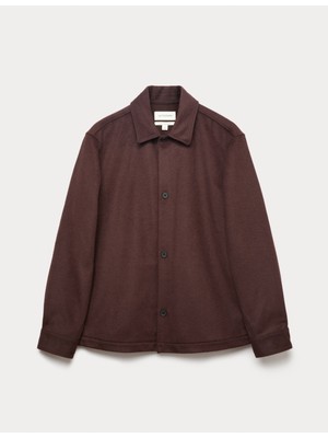 Marks & Spencer Regular Fit Yün Karışımlı Gömlek Ceket