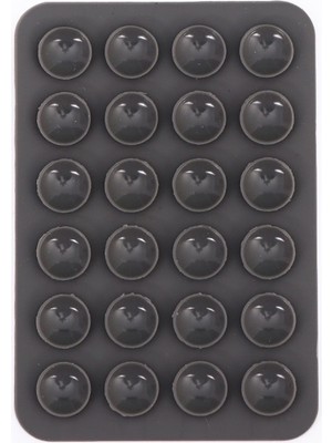 Zore Kare Öpücüklü 03 Çift Taraflı Silikon Tutucu 5,50CM x 8cm - Gri