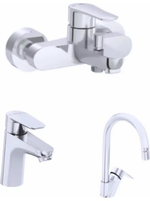 Artema 3lü Set A43058 Nuvo Banyo A43401 Neva Soft Eviye A42966 Nuvo Round Lavabo