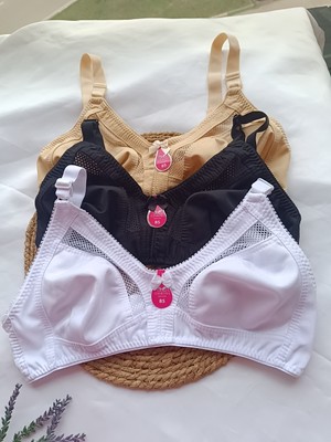 Nura 3'lü Paket Jarse Toparlayıcı Sütyen (Çorap Hediyelidir)