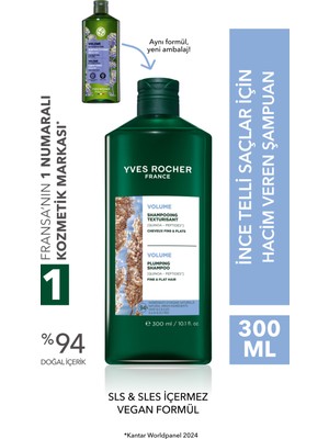 Yves Rocher Hacim Veren Şampuan - Ince Telli Saçlar / Volume - Sls,sles Içermez, Vegan  -300ML