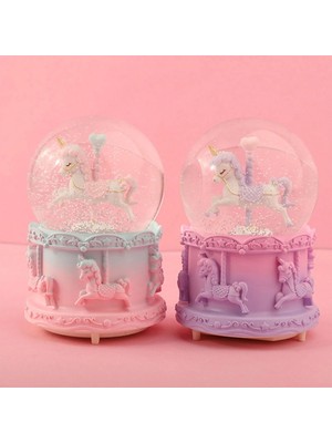 Sb Shopping Orta Boy Müzikli Unicorn Kar Küresi