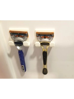 Sora Design 2'li Duvar Tipi Jilet ve Tıraş Bıçağı Askısı - Banyo Düzenleyici