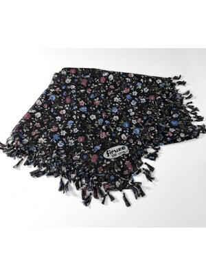 Firuze Star Desenli Sökme Boncuklu Tülbent 06115-18