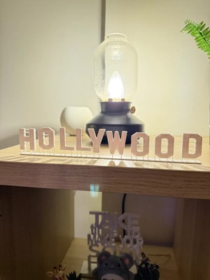 Sora Design Hollywood Yazı Dekoratif Masa ve Raf Süsü – 25 cm