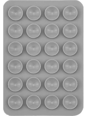 Butam Bilişim Kare Öpücüklü 03 Çift Taraflı Silikon Tutucu 5,50CM x 8cm - Gümüş