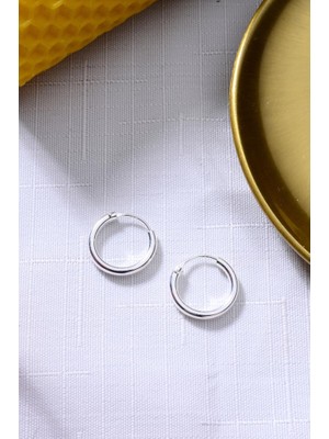 925 Ayar Gümüş Halka Küpe 2mm - 16 mm