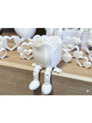 Sora Design Dekoratif Gül Figür Oturan Süs Obje