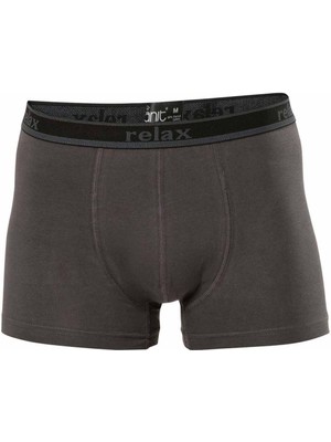 ModaSize Relax Pamuklu Esnek Erkek Boxer Füme - 1268A