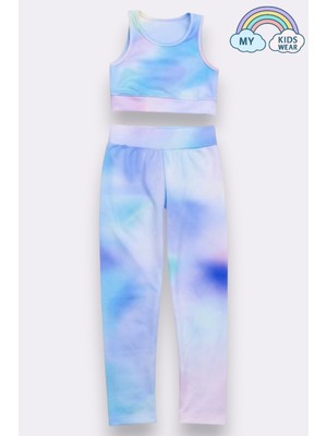 My Kids Wear Kız Çocuk Çok Amaçlı Desenli Mayo & Spor Takımı 12448