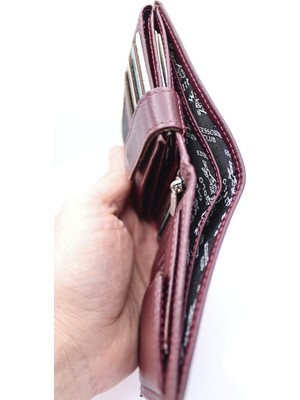 Willpolo Hakiki Dana Derisi Dikey Büyük Boy Cüzdan Kartlık (11.5x9.5cm)