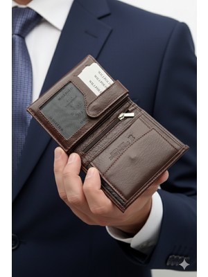 Willpolo Hakiki Dana Derisi Dikey Büyük Boy Cüzdan Kartlık (11.5x9.5cm)